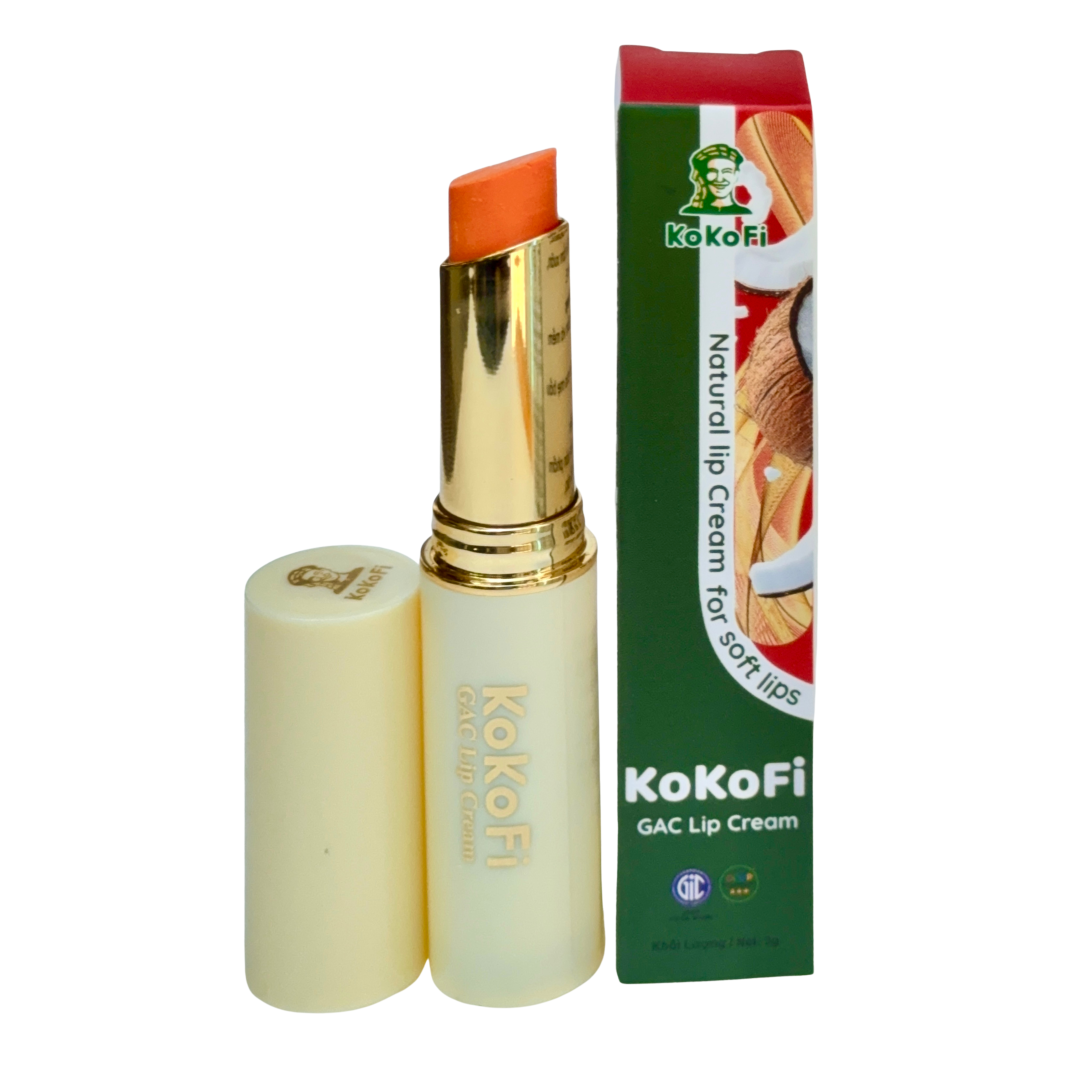 Son Dưỡng Môi Sáp Gấc Dầu Dừa KoKoFi GAC Lip Cream 2gram 
