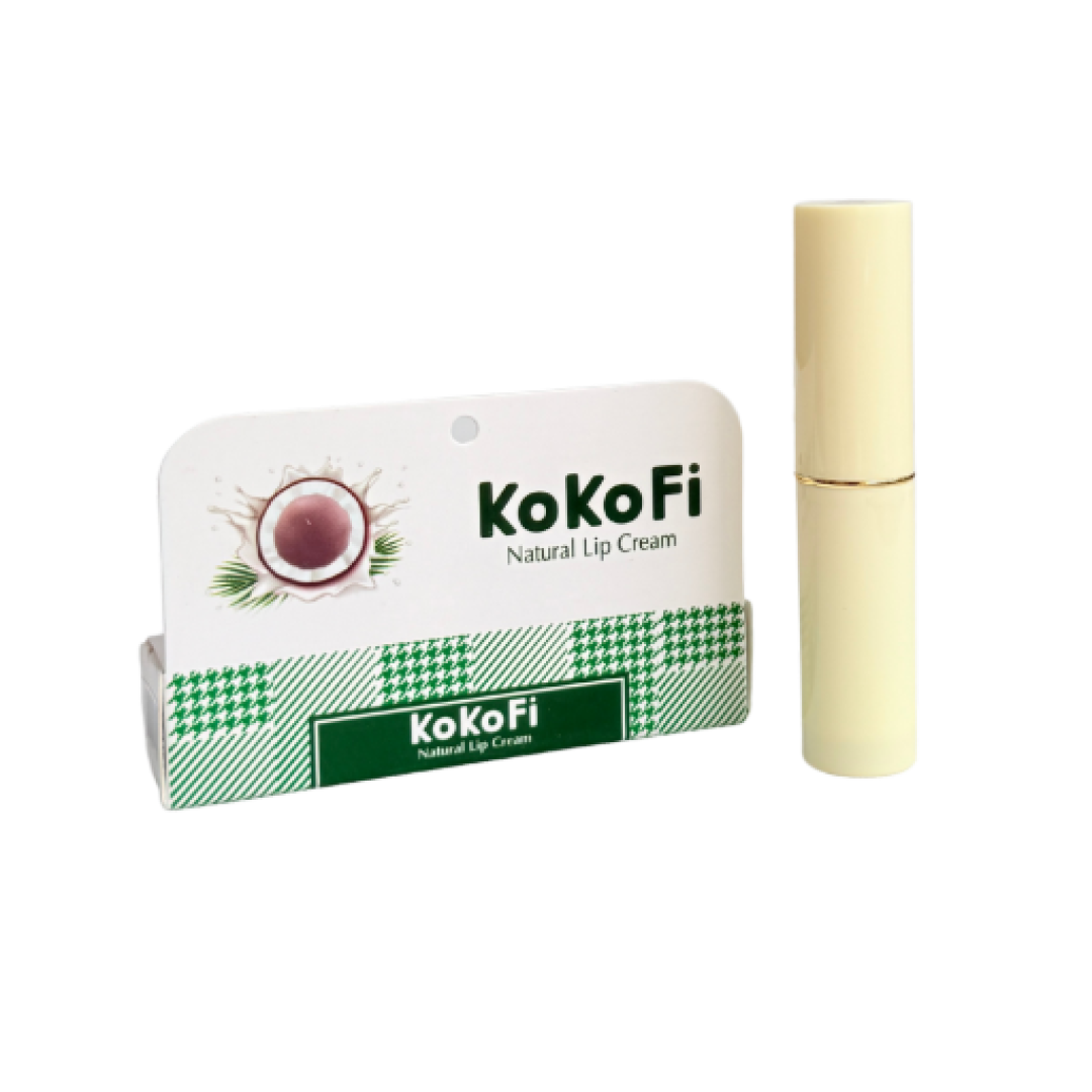 Son Dưỡng Môi Sáp Dầu Dừa KoKoFi Natural Lip Cream 3gram
